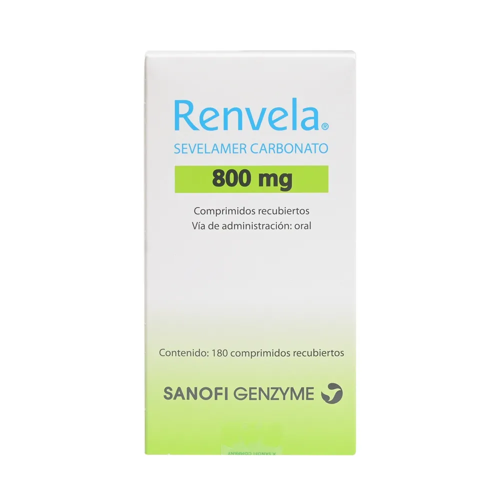 RENVELA 800 mg COMPRIMIDOS RECUBIERTOS CON PELICULA COMPRIMIDO RECUBIERTO CON PELÍCULA