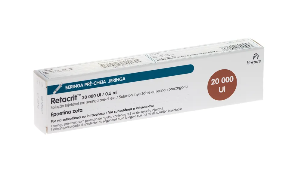 RETACRIT 20000 UI/0,5 ml SOLUCION INYECTABLE EN JERINGA PRECARGADA SOLUCIÓN INYECTABLE EN JERINGA PRECARGADA