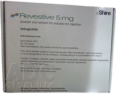 Revestive 5 mg powder and solvent for solution for injection powder and solvent for solution for injection