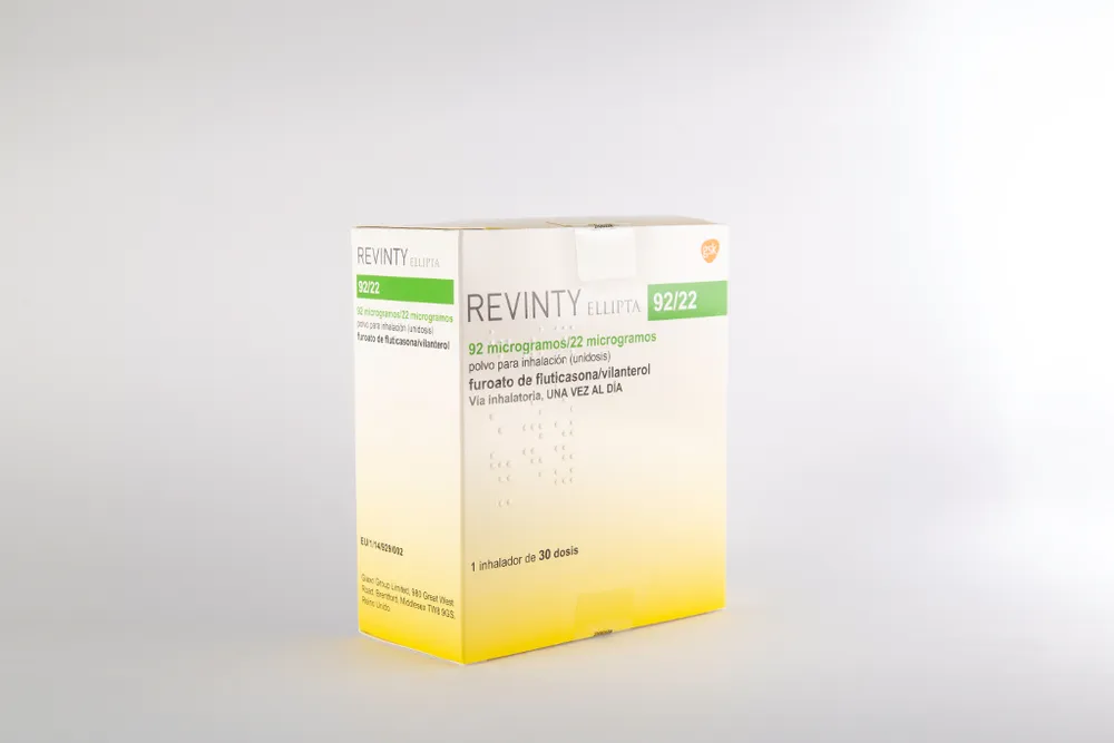 Revinty Ellipta 92 micrograms/22 micrograms inhalation powder (single dose) powder for inhalation, single-dose