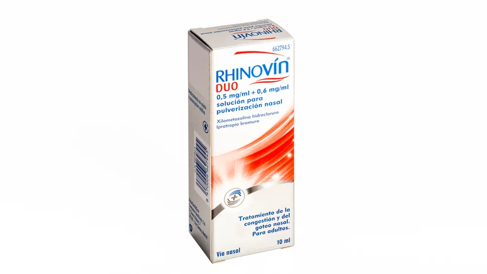 Rhinovin Duo 0.5 mg/ml + 0.6 mg/ml nasal spray solution solution, nasal spray