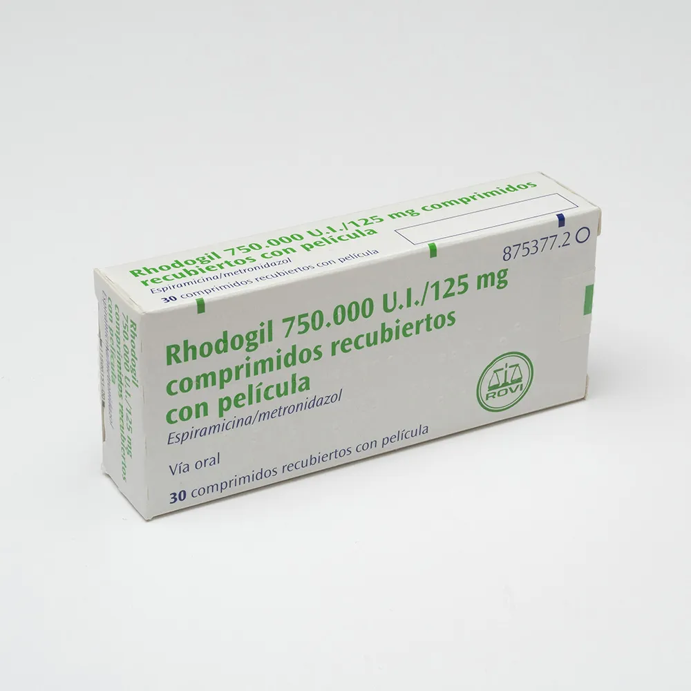 Rhodogil 750.000 U.I./125 mg compresse rivestite con film compresse, rivestite con film