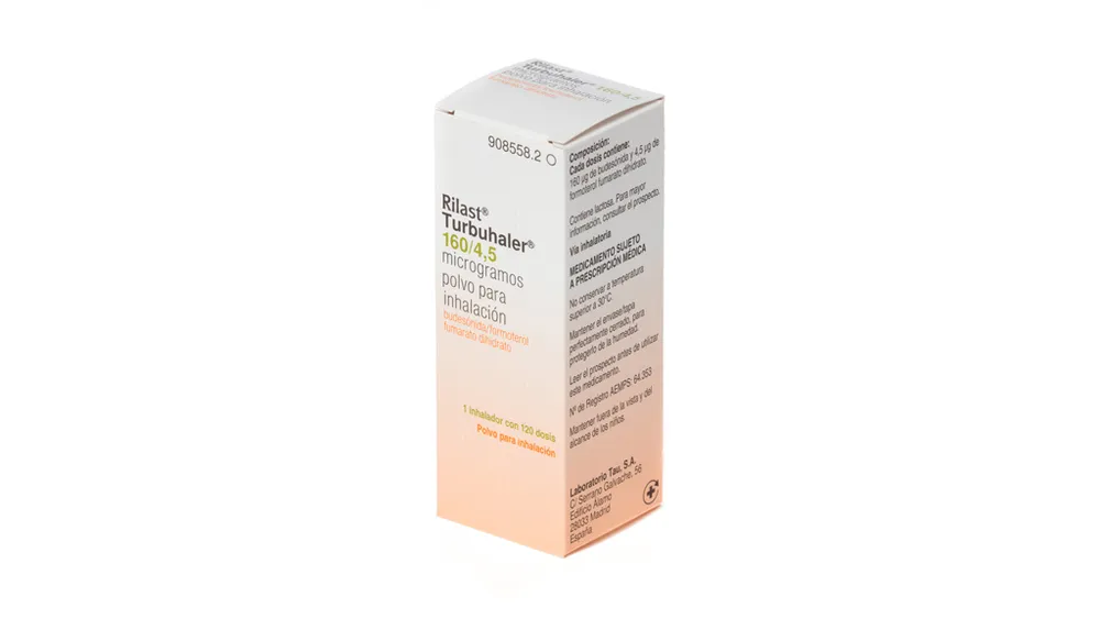 Rilast Turbuhaler 160 micrograms/4.5 micrograms for inhalation powder for inhalation powder for inhalation