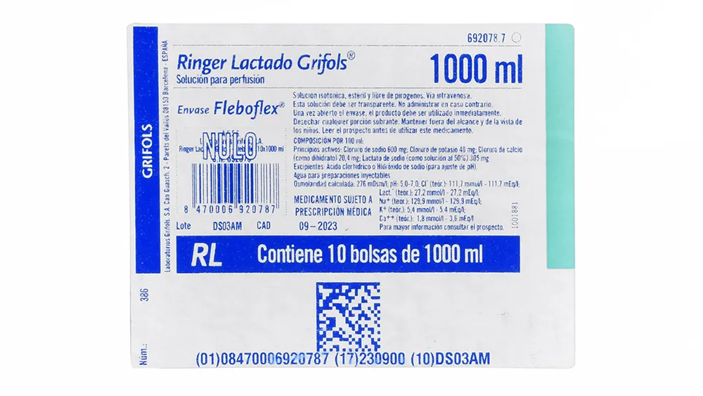 Ringer lactate Grifols solution for infusion solution for infusion