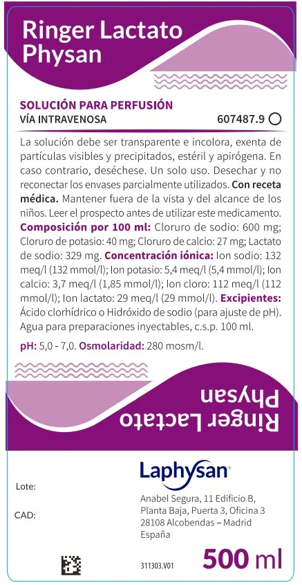 Ringer lattato Physan soluzione per infusione soluzione per infusione