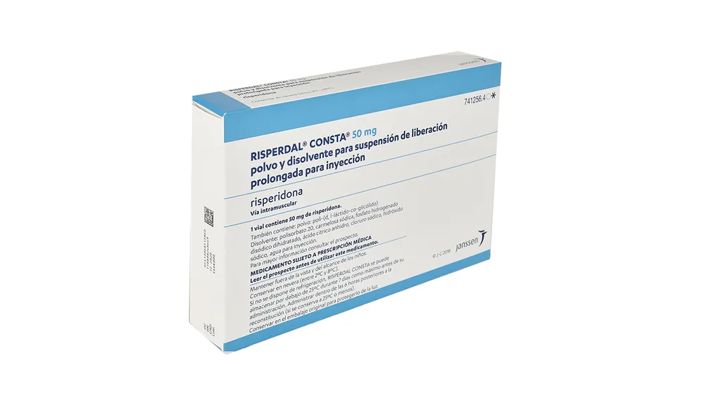 Risperidone Teva 50 mg polvere e solvente per sospensione iniettabile a rilascio prolungato EFG polvere e solvente per sospensione iniettabile a rilascio prolungato
