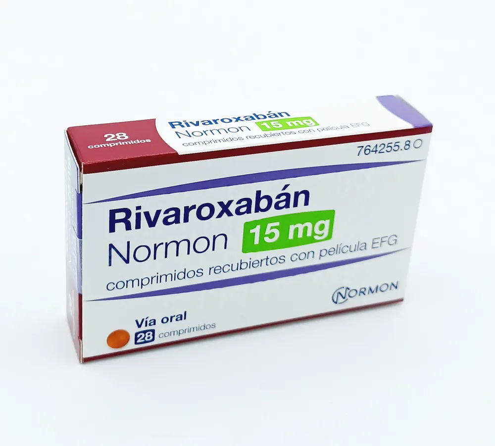 RIVAROXABÁN NORMON 15 MG COMPRIMIDOS RECUBIERTOS CON PELÍCULA EFG COMPRIMIDO RECUBIERTO CON PELÍCULA