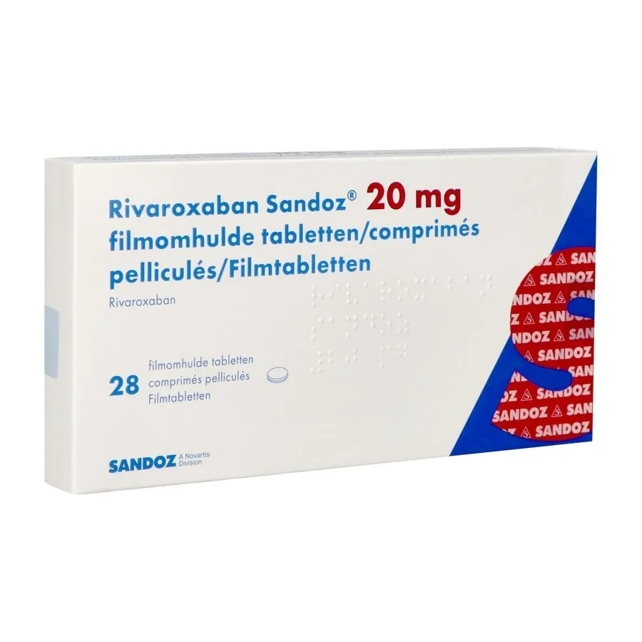 Rivaroxaban Sandoz 20 mg compresse rivestite con film EFG compresse, rivestite con film