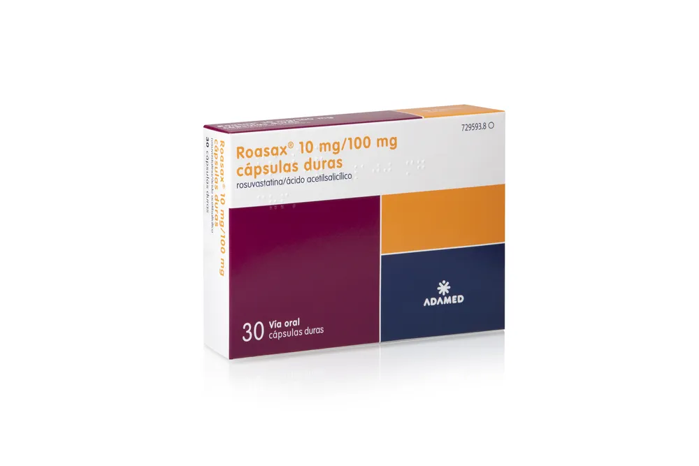 Roasax 10 mg/100 mg capsule rigide capsule, rigide