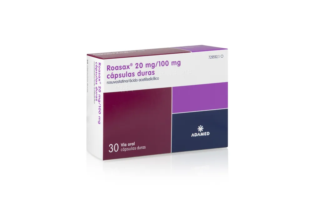 Roasax 20 mg/100 mg capsule rigide capsule, rigide