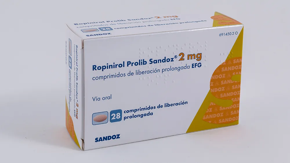 Ropinirole ProLib Sandoz 2 mg prolonged-release tablets EFG tablets, prolonged-release
