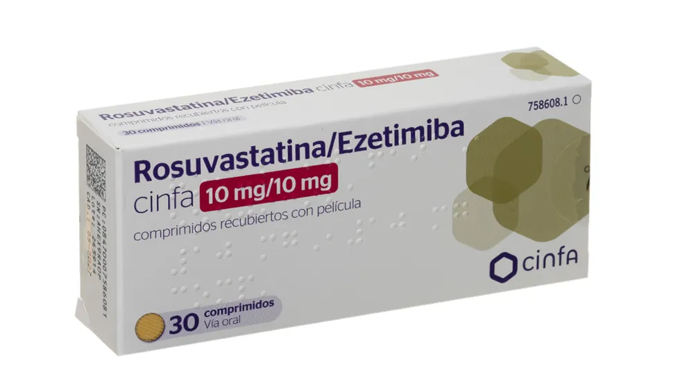 Rosuvastatin/ezetimibe CINFA 10 mg/10 mg film-coated tablets tablets, film-coated