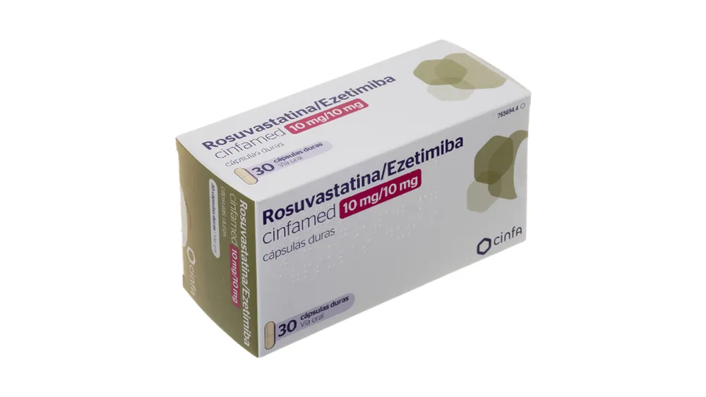 Rosuvastatin/ezetimibe Cinfamed 10 mg/10 mg hard capsules capsules, hard