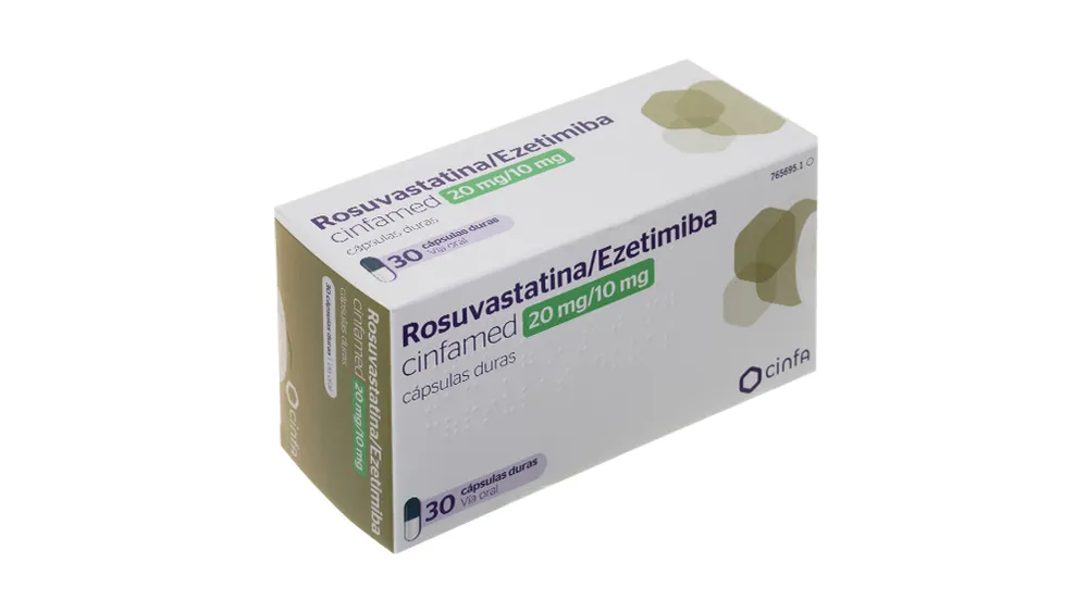 Rosuvastatin/ezetimibe Cinfamed 20 mg/10 mg hard capsules capsules, hard