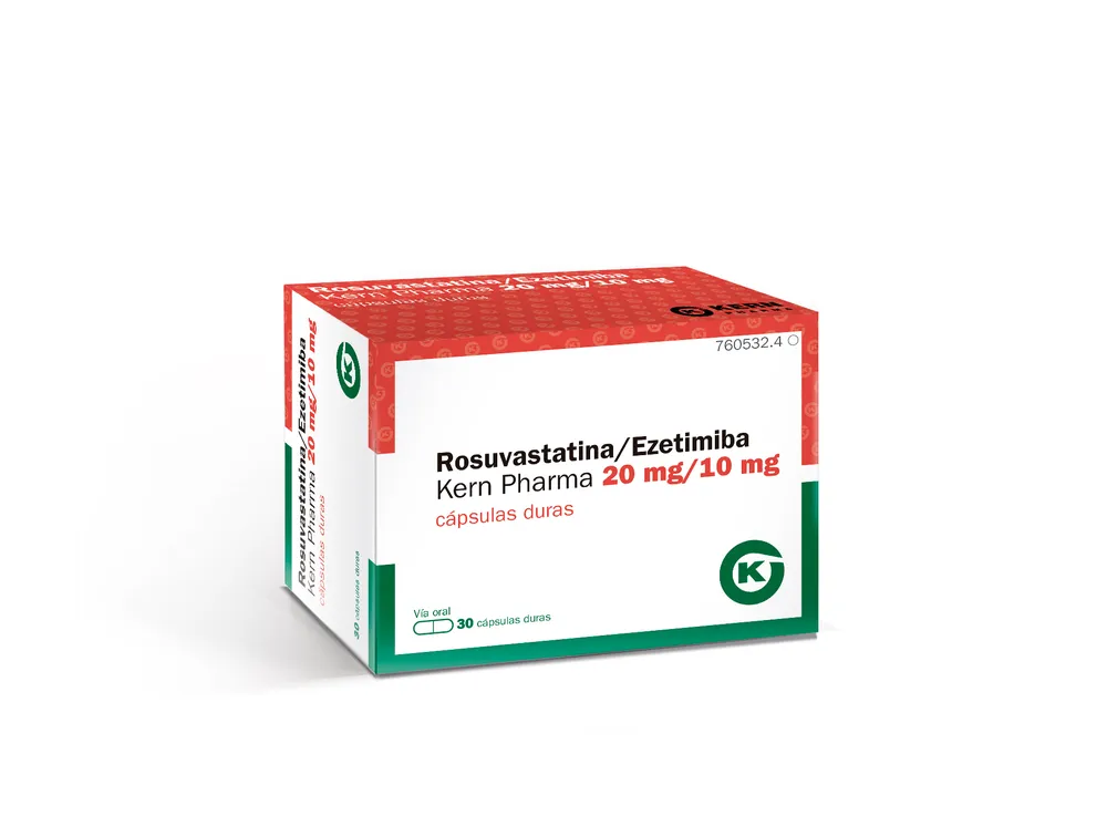 Rosuvastatina/ezetimiba Kern Pharma 20 mg/10 mg capsule rigide capsule, rigide
