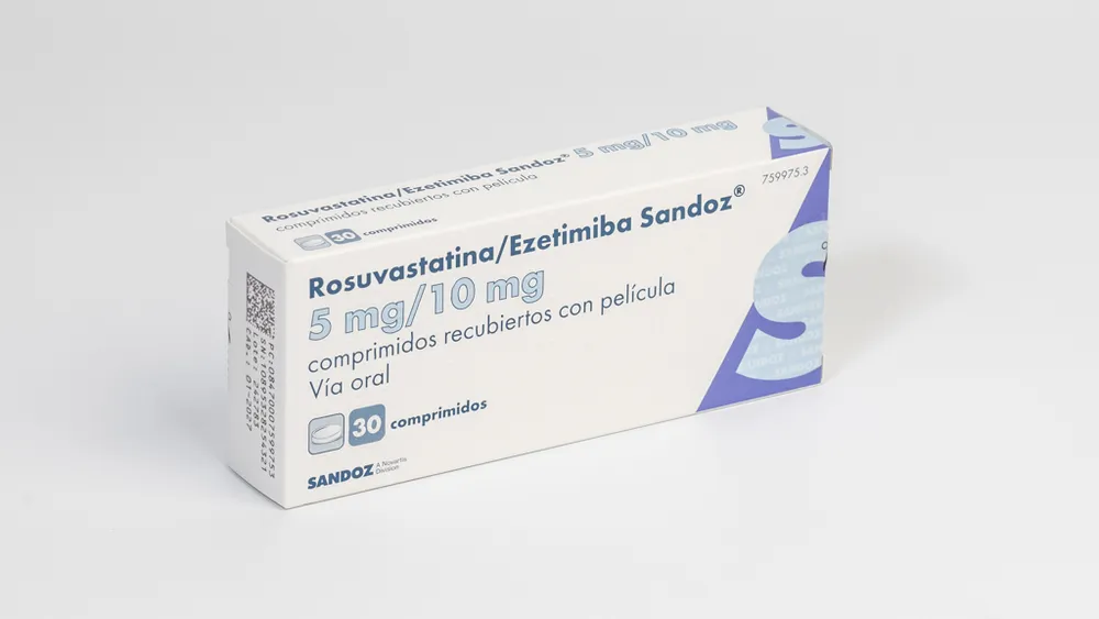 Rosuvastatin/ezetimibe Sandoz 5 mg/10 mg film-coated tablets tablets, film-coated