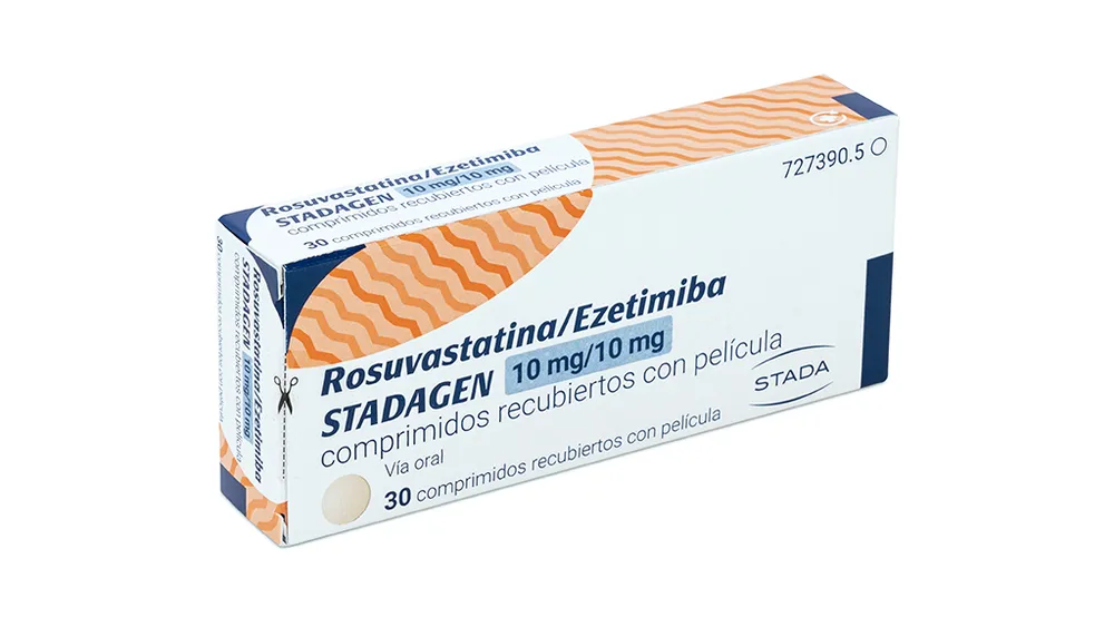 Rosuvastatin/ezetimibe Stadagen 10 mg/10 mg film-coated tablets tablets, film-coated