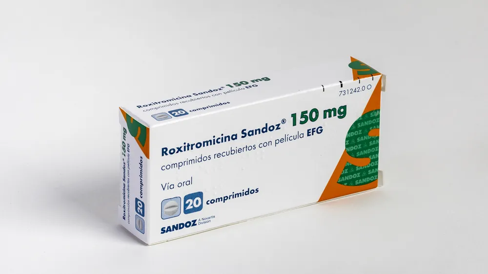Roxithromycin Sandoz 150 mg film-coated tablets EFG tablets, film-coated