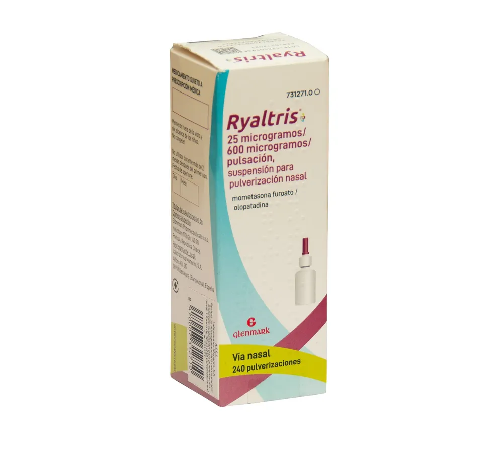 Ryaltris 25 microgrammi/600 microgrammi/pulsazione sospensione per nebulizzazione nasale sospensione per spray nasale
