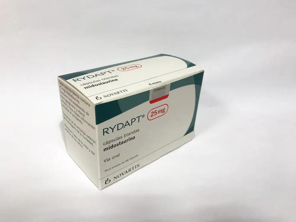 Rydapt 25 mg soft capsules capsules, soft gelatin