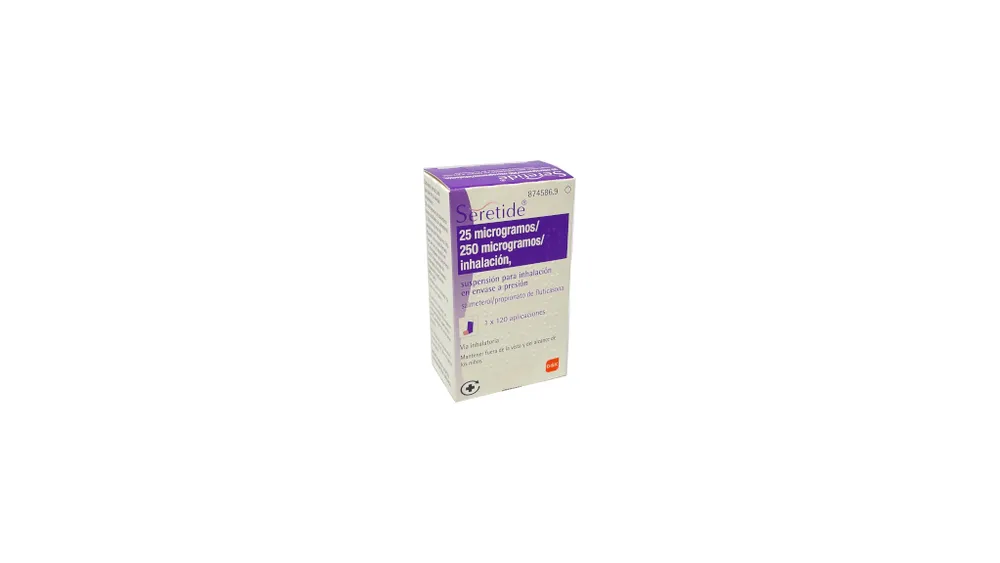Seretide 25 micrograms/250 micrograms/inhalation, suspension for inhalation in pressurized container suspension for inhalation in pressurized container