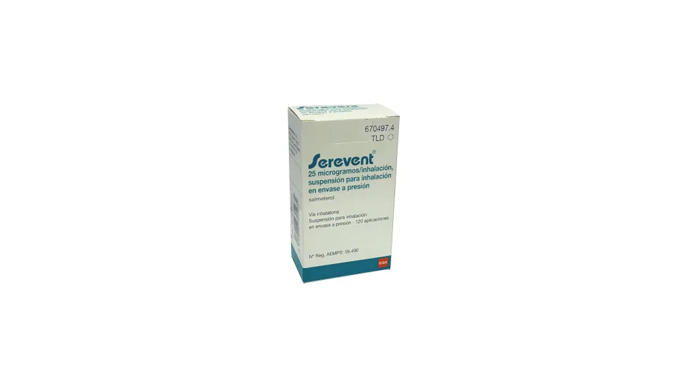 Serevent 25 micrograms/inhalation, suspension for inhalation in pressurized container suspension for inhalation in pressurized container