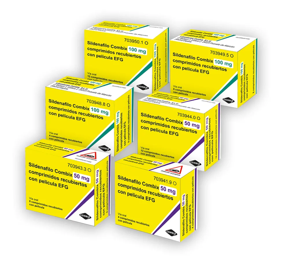 Sildenafil Combix 100 mg film-coated tablets EFG tablets, film-coated