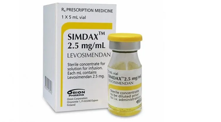 Simdax 2.5 mg/ml concentrate for solution for infusion solution for infusion, concentrate