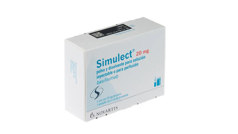 Simulect 20 mg polvere e solvente per soluzione iniettabile o per infusione polvere e solvente per soluzione per iniezione