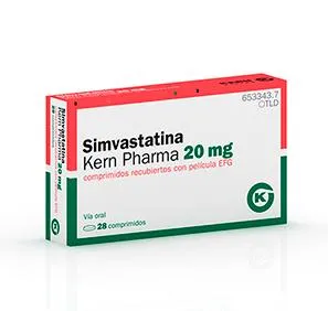 Simvastatina Kern Pharma 20 mg compresse rivestite con film EFG compresse, rivestite con film