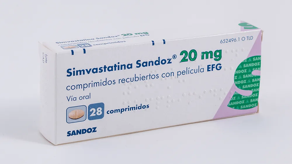 Simvastatina Sandoz 20 mg compresse rivestite con film EFG compresse, rivestite con film
