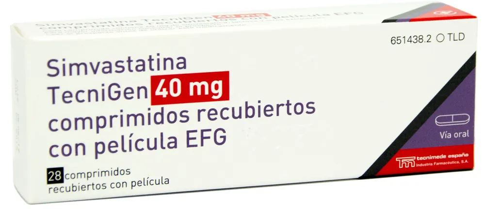 Simvastatina Tecnigen 40 mg compresse rivestite con film EFG compresse, rivestite con film