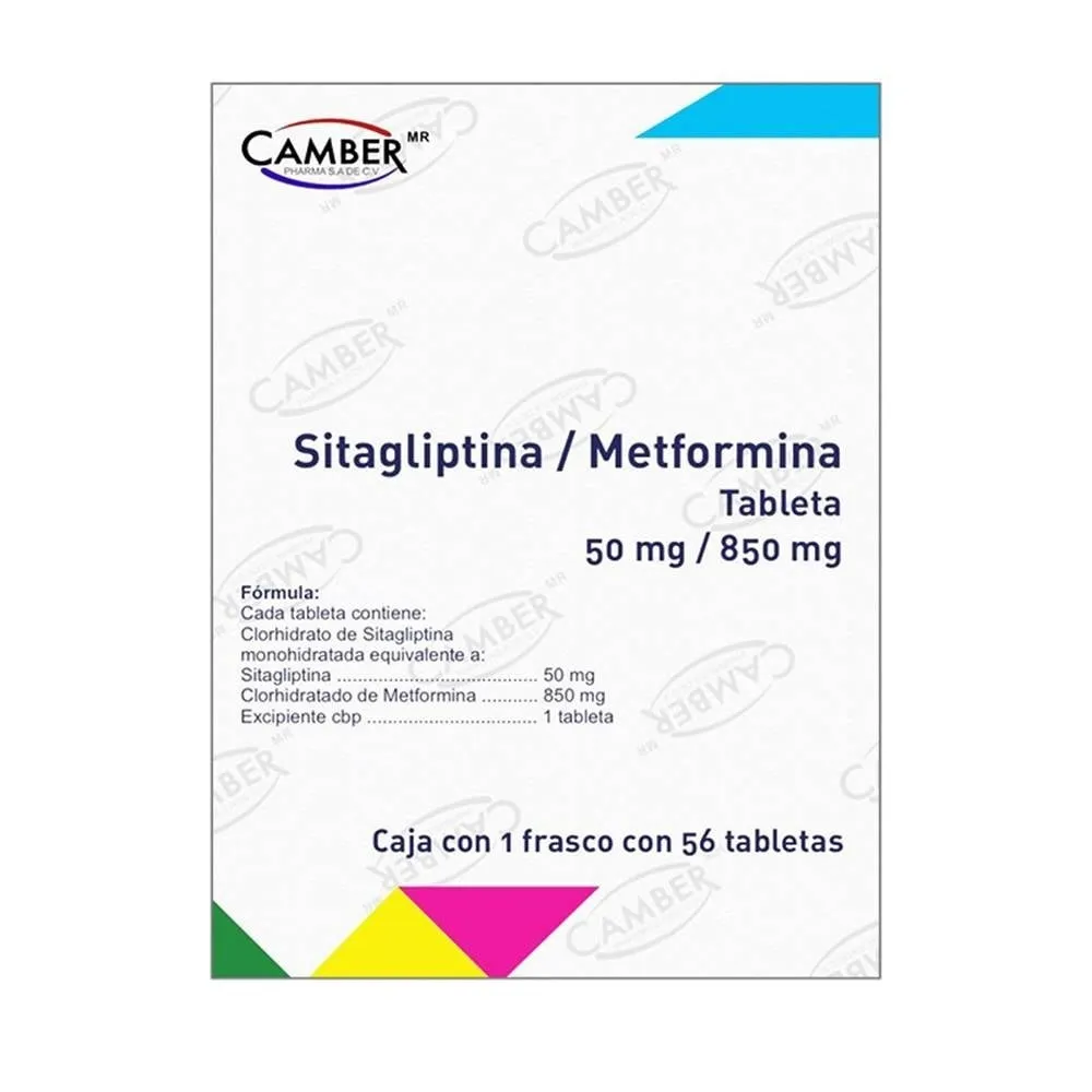 Sitagliptina/metformina Krka 50 mg/850 mg compresse rivestite con film EFG compresse, rivestite con film