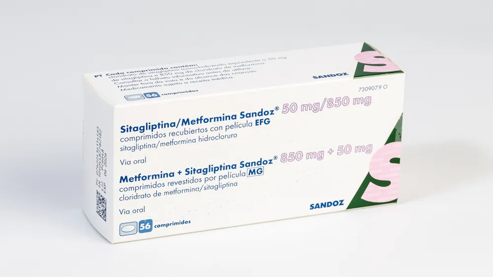 Sitagliptina/metformina Sandoz 50 mg/850 mg compresse rivestite con film EFG compresse, rivestite con film