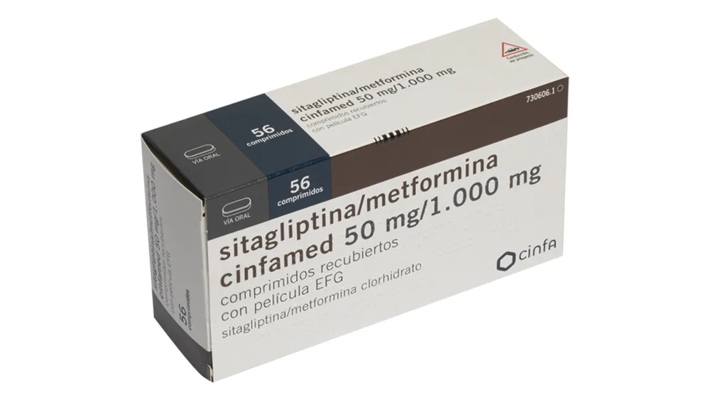 Sitagliptin/metformin Teva 50 mg/1,000 mg film-coated tablets EFG tablets, film-coated