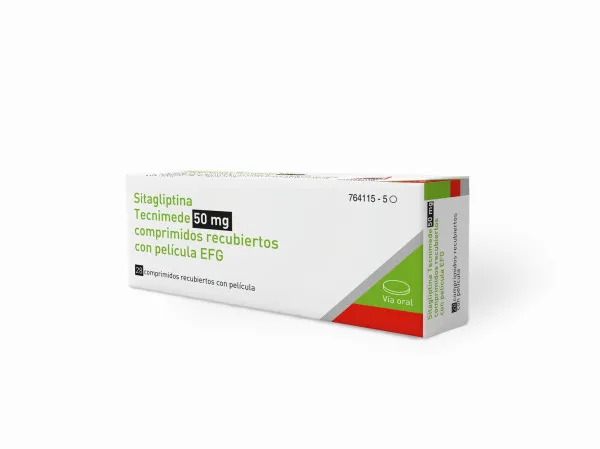 SITAGLIPTINA TEVA 50 MG COMPRIMIDOS RECUBIERTOS CON PELICULA EFG COMPRIMIDO RECUBIERTO CON PELÍCULA