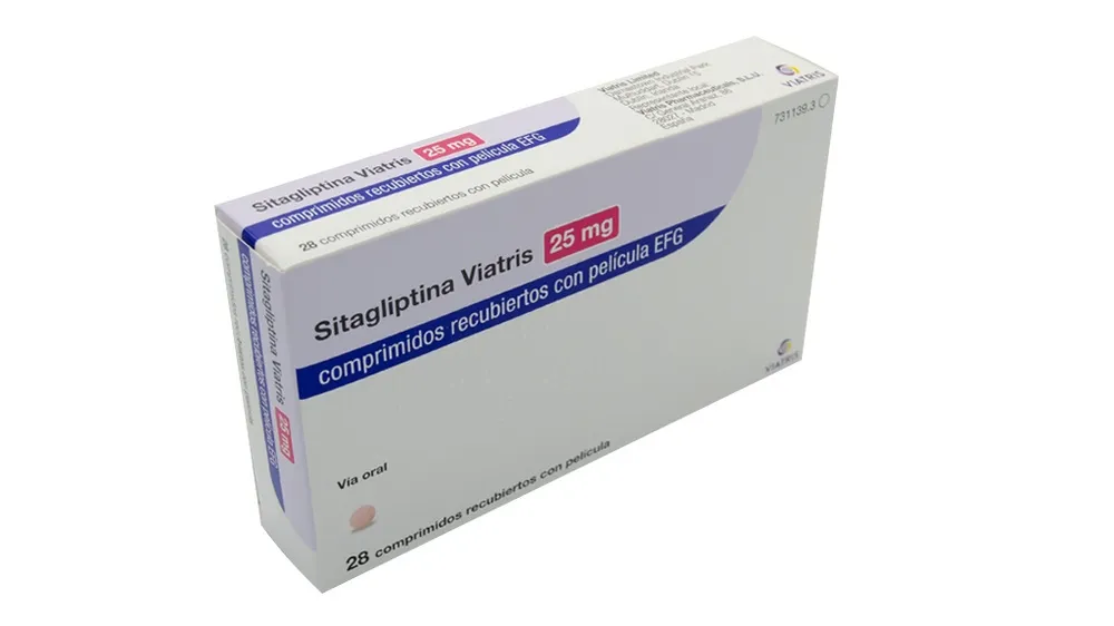 SITAGLIPTINA VIATRIS PHARMACEUTICALS 25 MG COMPRIMIDOS RECUBIERTOS CON PELICULA EFG COMPRIMIDO RECUBIERTO CON PELÍCULA