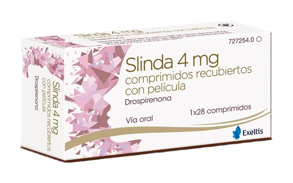 SLINDA 4 MG COMPRIMIDOS RECUBIERTOS CON PELICULA COMPRIMIDO RECUBIERTO