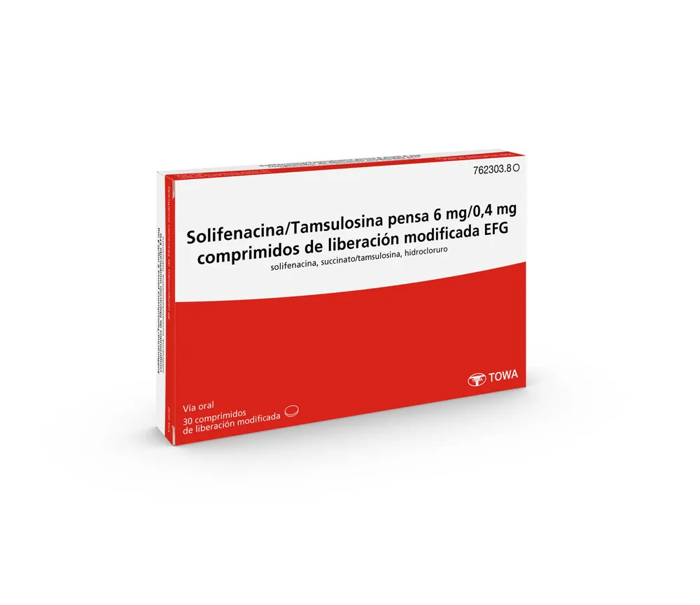 Solifenacin/tamsulosin Teva 6 mg/0.4 mg modified-release tablets EFG tablets, modified release