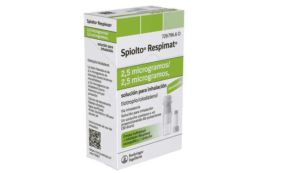 Spiolto Respimat 2.5 micrograms/2.5 micrograms solution for inhalation solution for inhalation
