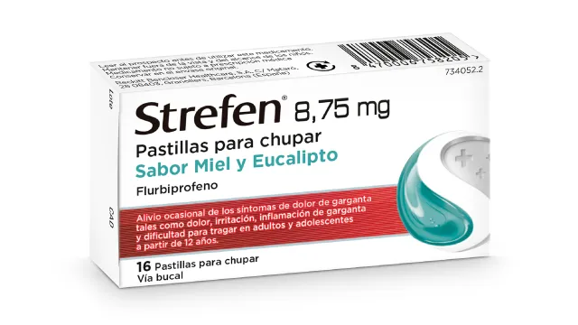 Strefen 8,75 mg pastiglie per succhiare gusto miele ed eucalipto pastiglie per succhiare