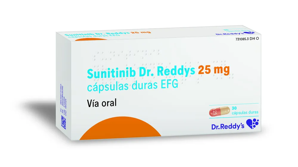 Sunitinib Dr. Reddy's 25 mg capsule dure EFG capsule, rigide