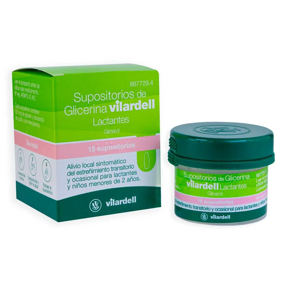 Glycerol suppositories Vilardell Lactantes suppositories