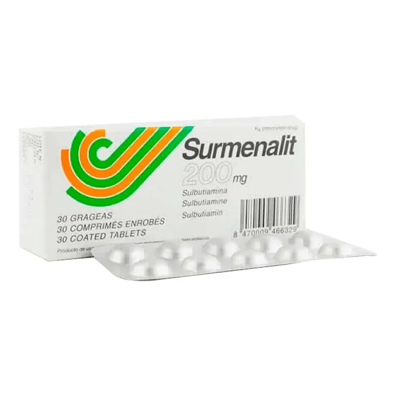 Surmenalit 200 mg film-coated tablets tablets, film-coated