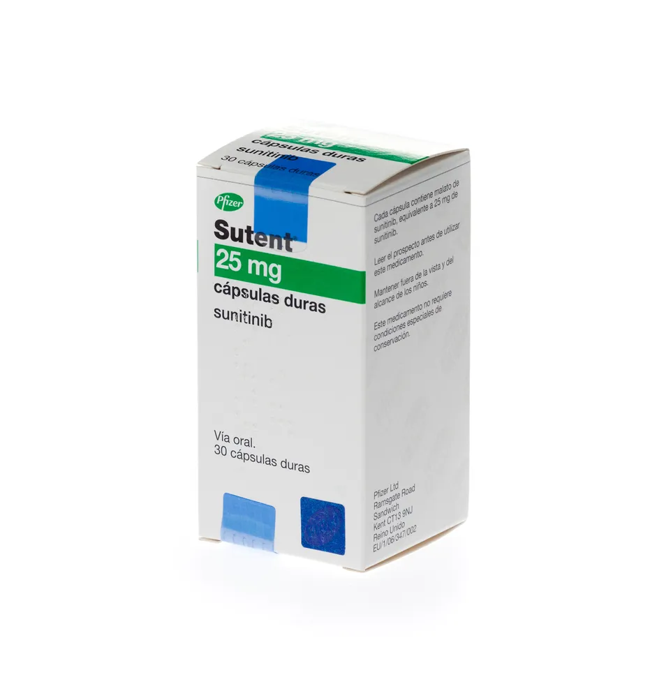 Sutent 25 mg hard capsules capsules, hard