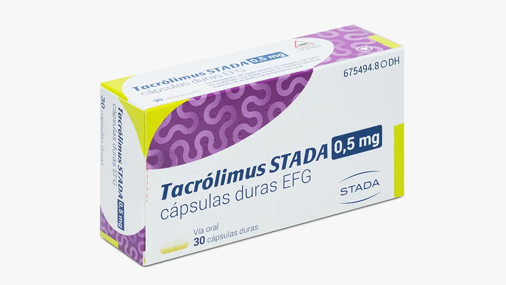 Tacrolimus Stada 0.5 mg hard capsules EFG capsules, hard