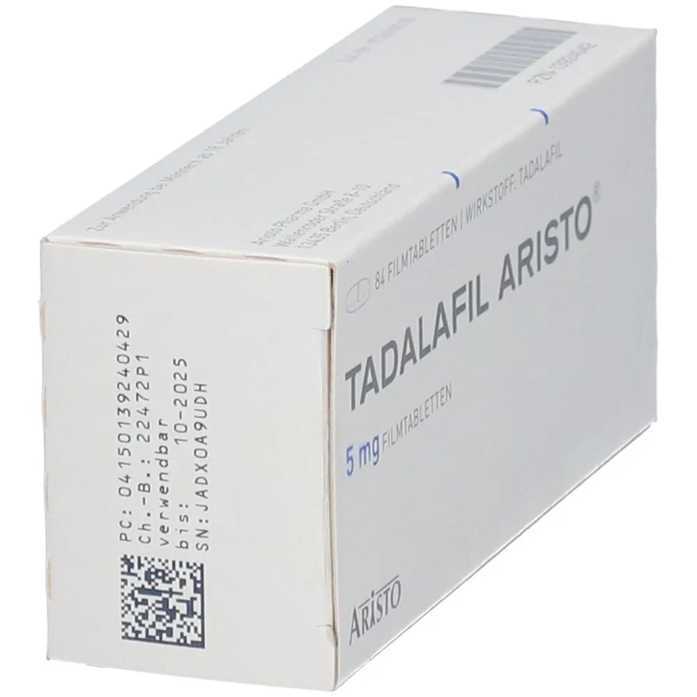 Tadalafilo Aristo 5 mg compresse rivestite con film EFG compresse, rivestite con film
