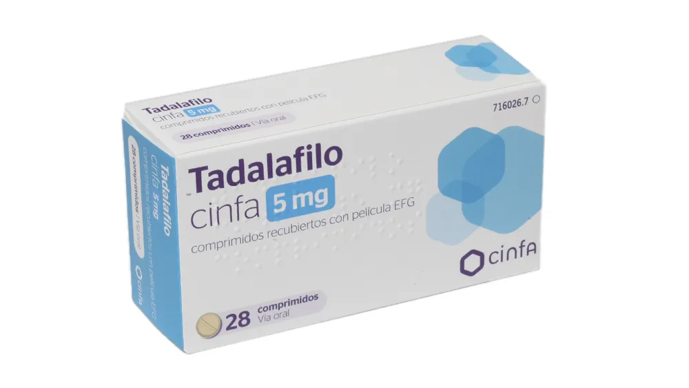 Tadalafil CINFA 5 mg film-coated tablets EFG tablets, film-coated