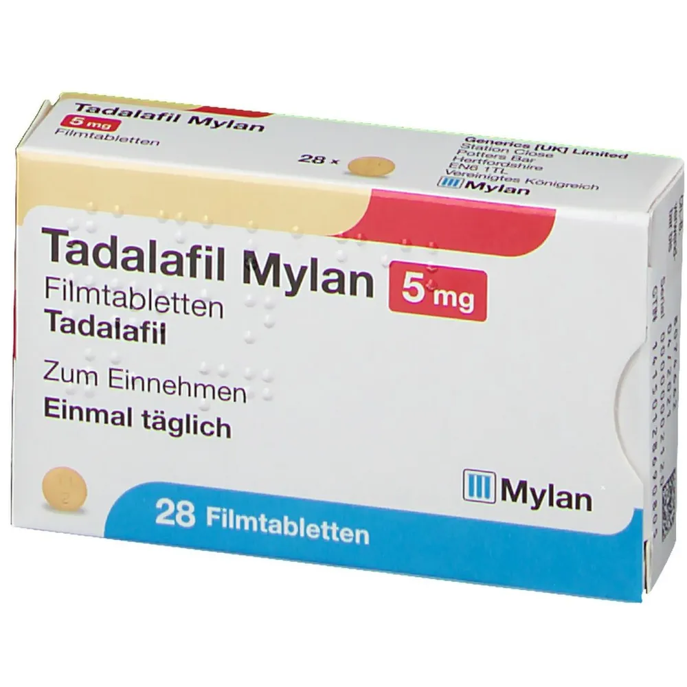 Tadalafil Mylan 5 mg film-coated tablets EFG tablets, film-coated