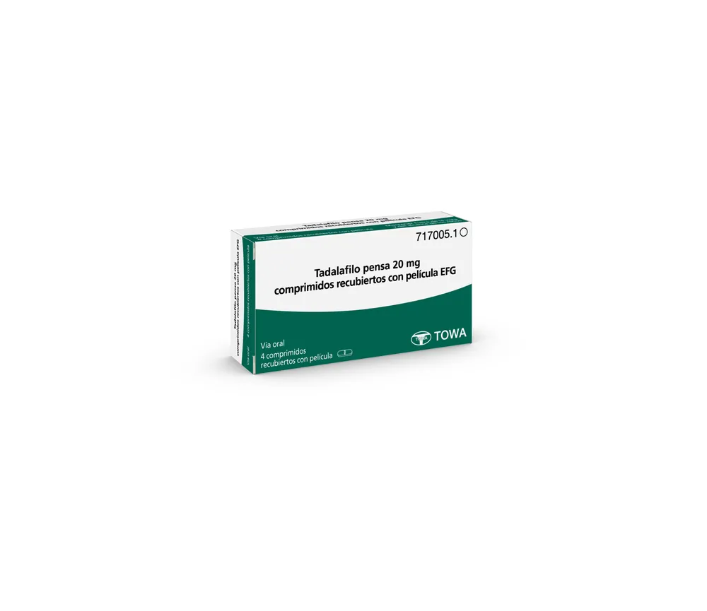 Tadalafil Pensà 20 mg compresse rivestite con film EFG compresse, rivestite con film